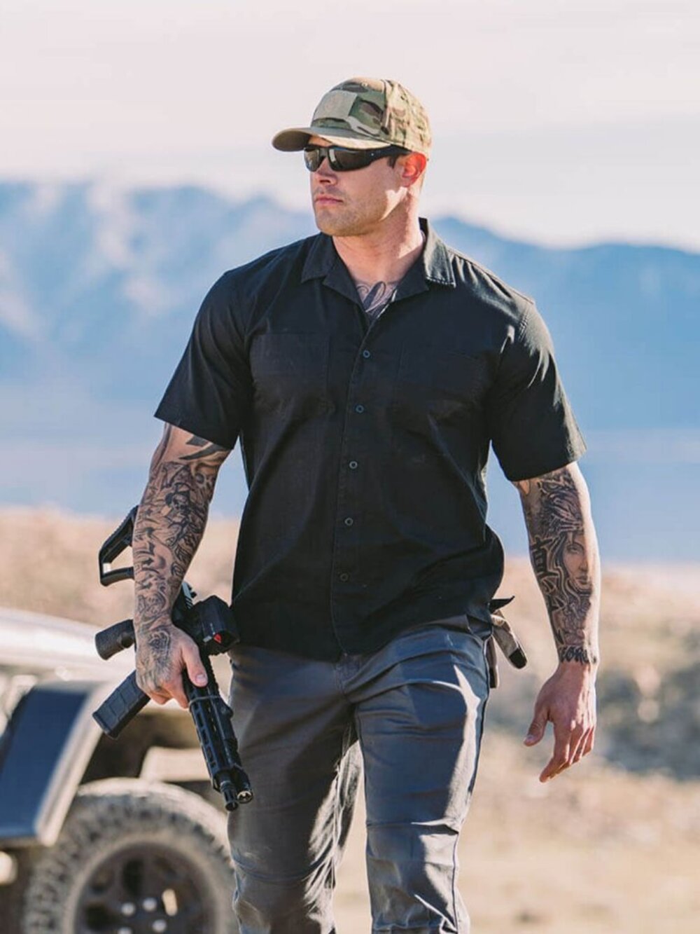 Vertx Machinehead Short Sleeve Tactical Shirt 2XL Black Charge Conceal Carry